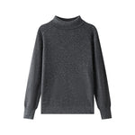 Load image into Gallery viewer, Women's Custom Black High Neck Long Sleeve Cashmere Knit Sweater | OEM/ODM Knitwear Manufacturer