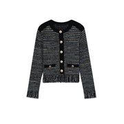 Women's Custom Blue Round Neck Long Sleeve Wool Knit Sweater | OEM/ODM Knitwear Manufacturer