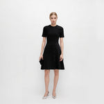 Load image into Gallery viewer, Women's Custom White Knit Top &amp; Black Knit Skirt Set | OEM/ODM Knitwear Manufacturer