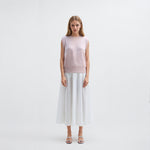 Load image into Gallery viewer, Women's Custom Pink Round Neck Sleeveless Wool Knit Vest | OEM/ODM Knitwear Manufacturer