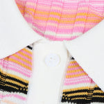 Load image into Gallery viewer, Women's Custom Pink Polo Collar Long Sleeve Tencel Knit Sweater