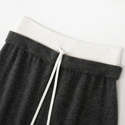 Women's Custom Gray Wool Knit Skirt | OEM/ODM Knitwear Manufacturer