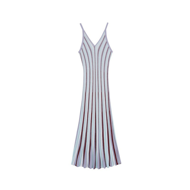 Women's V-Neck Sleeveless Knit Dress