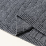 Load image into Gallery viewer, Gray Polo Collar Long Sleeve Knit Dress Wool