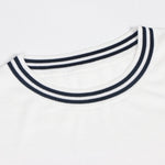 Load image into Gallery viewer, Men's White Round Neck Short Sleeve Tencel T-Shirt