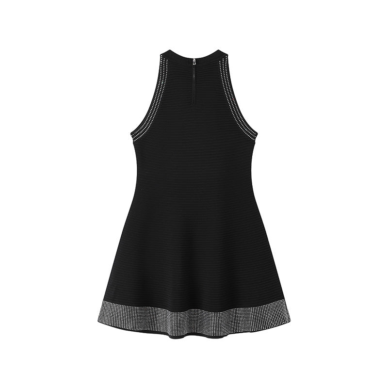 Round Neck Sleeveless Knit Dress