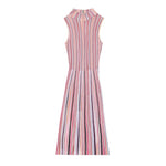 Load image into Gallery viewer, Women's Custom Round Neck Sleeveless Knit Dress