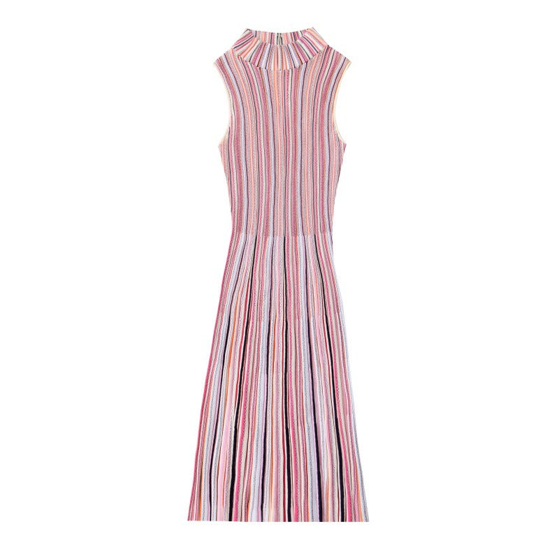 Women's Custom Round Neck Sleeveless Knit Dress