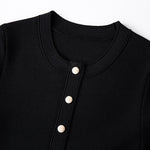 Load image into Gallery viewer, Women's Custom Round Neck Short Sleeve Knit Dress | OEM/ODM Knitwear Manufacturer
