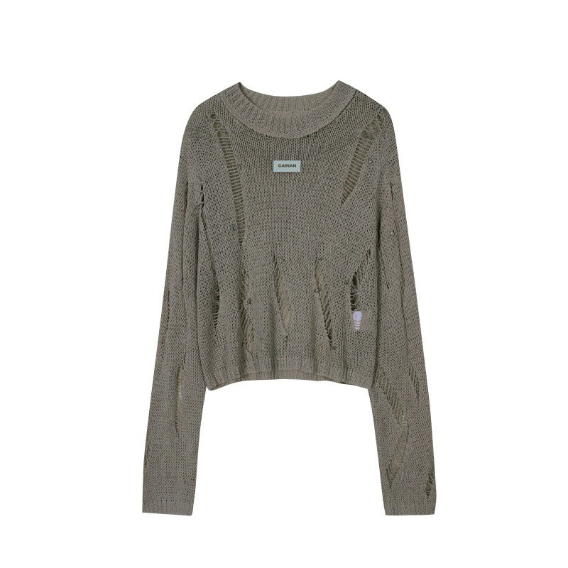 Women's Custom Pink Round Neck Long Sleeve Wool Knit Sweater | OEM/ODM Knitwear Manufacturer